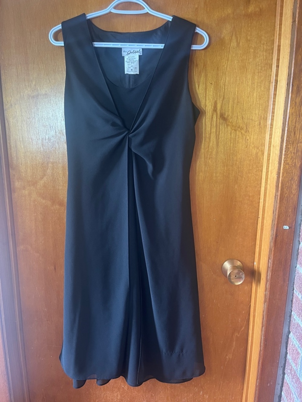 Les Moses Jolibel Black Twist-Front Midi Dress 8